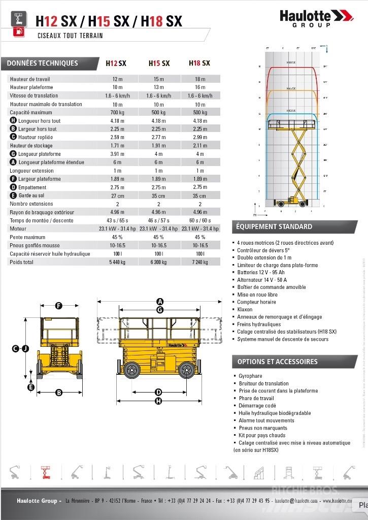 Haulotte H 15 SX Piattaforme a pantografo