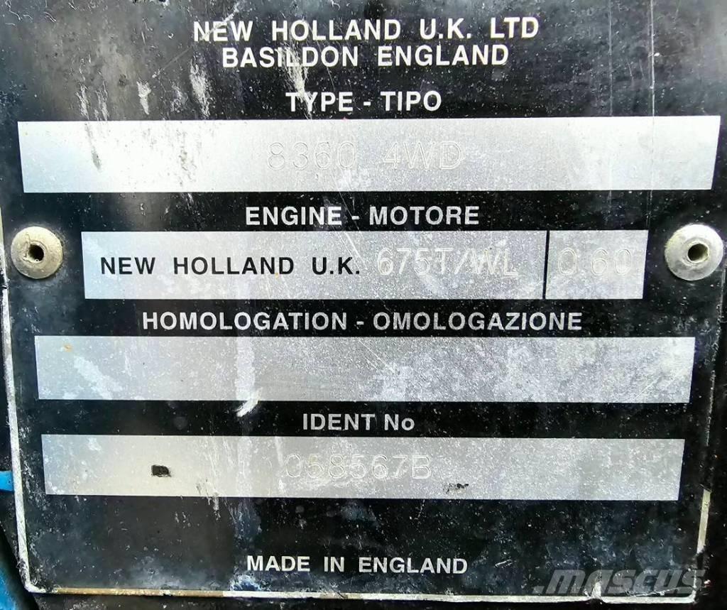 New Holland 8360 DT Trattori