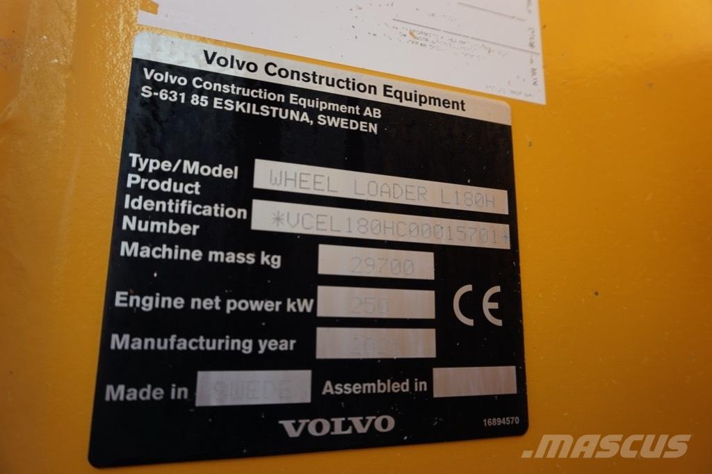 Volvo L 180 H Pale gommate