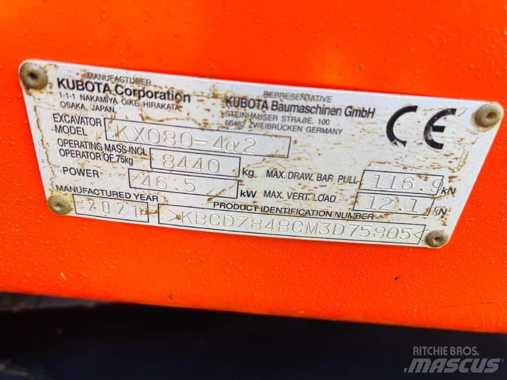 Kubota KX 080-4 Escavatori medi 7t - 12t