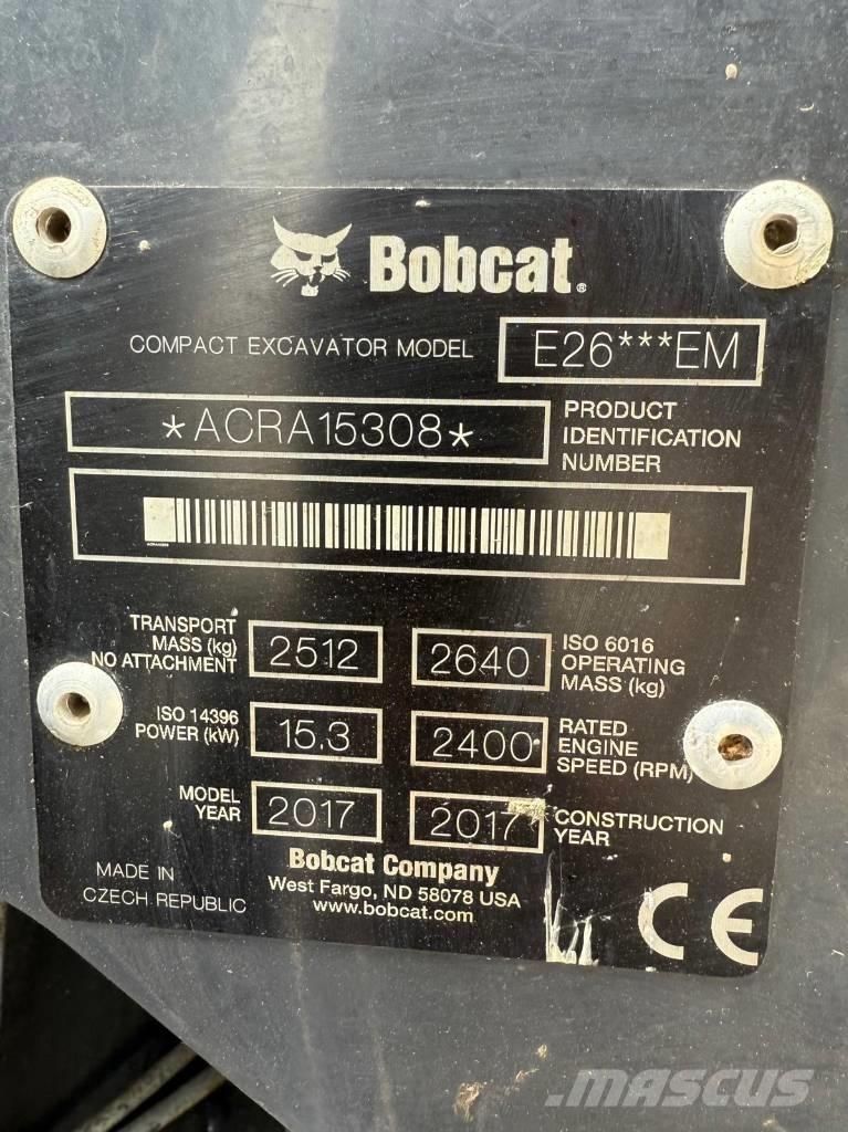 Bobcat E 26 EM Miniescavatori