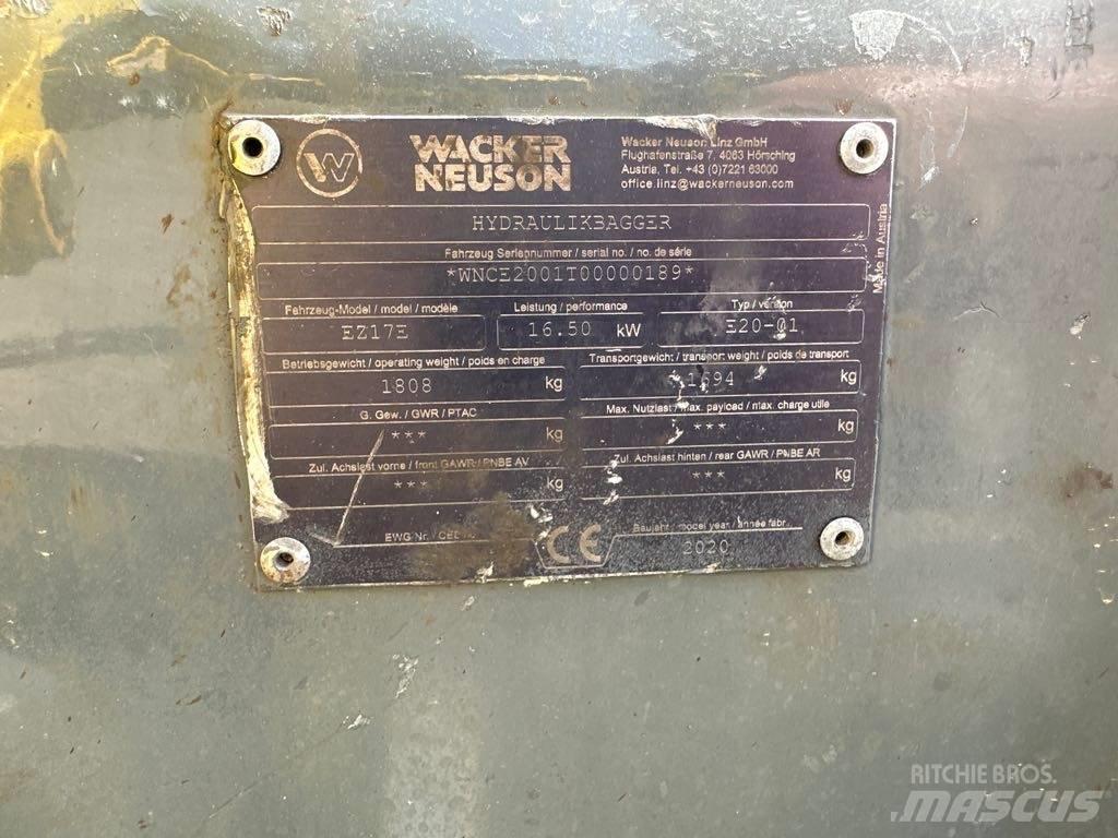 Wacker Neuson EZ17e Escavatori cingolati