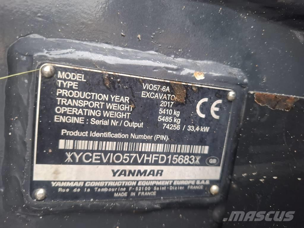 Yanmar Vio 57-6A Miniescavatori