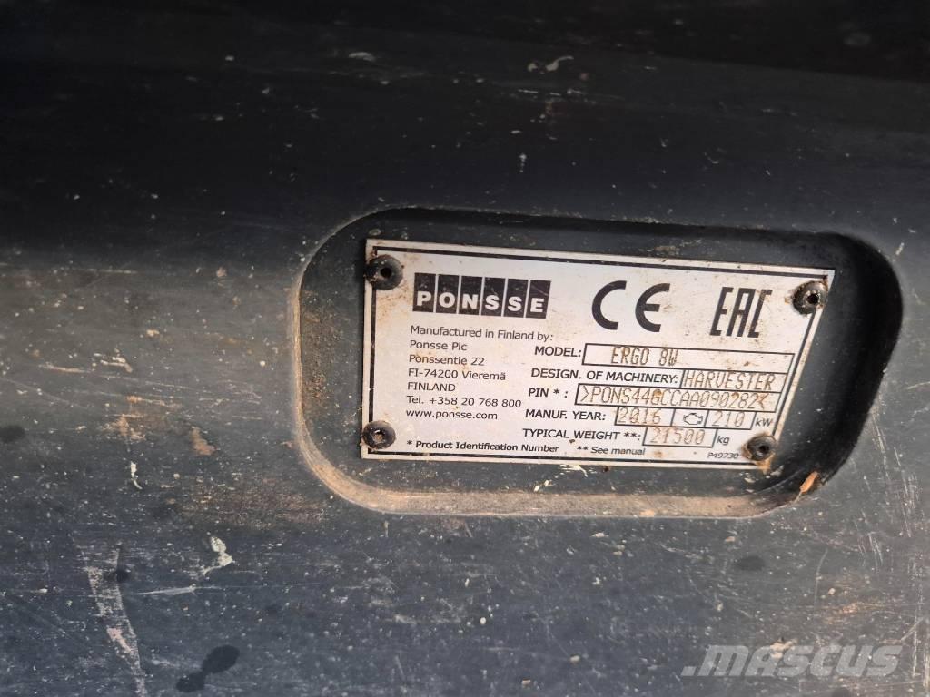 Ponsse ERGO 8W Abbattitrici, Disboscatrici