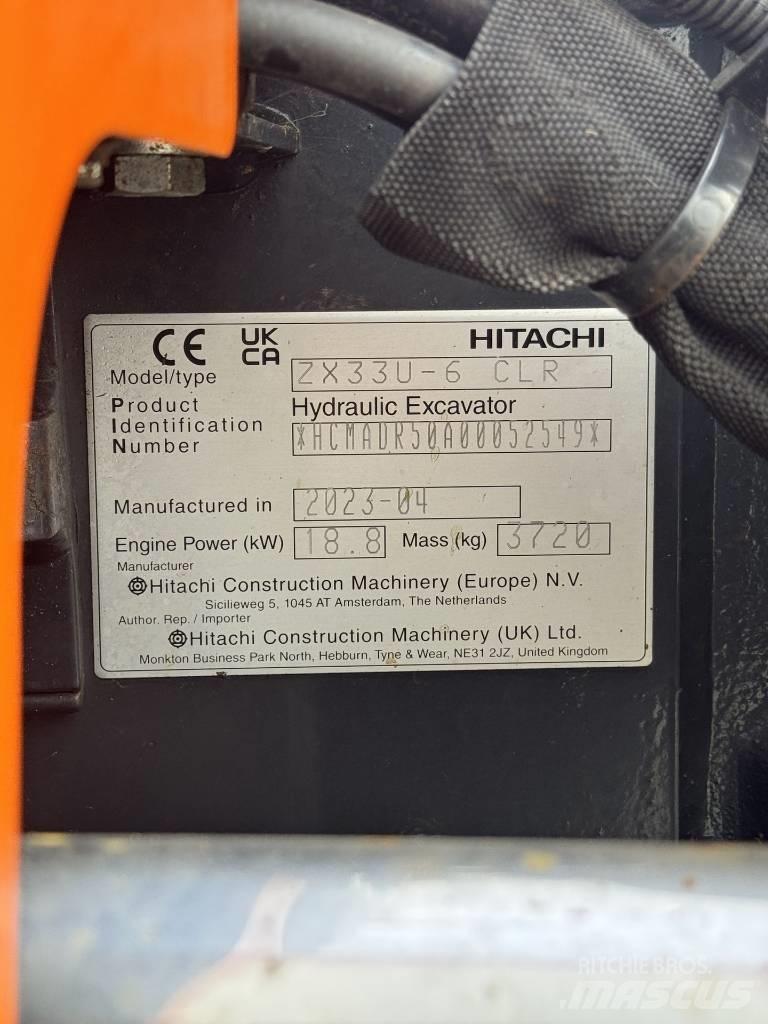 Hitachi ZX 33 U-6 Miniescavatori