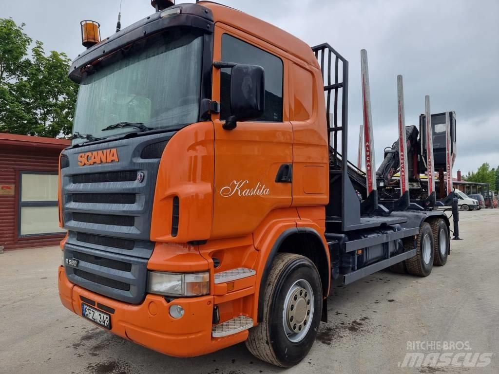 Scania R 580 Camion trasporto legname