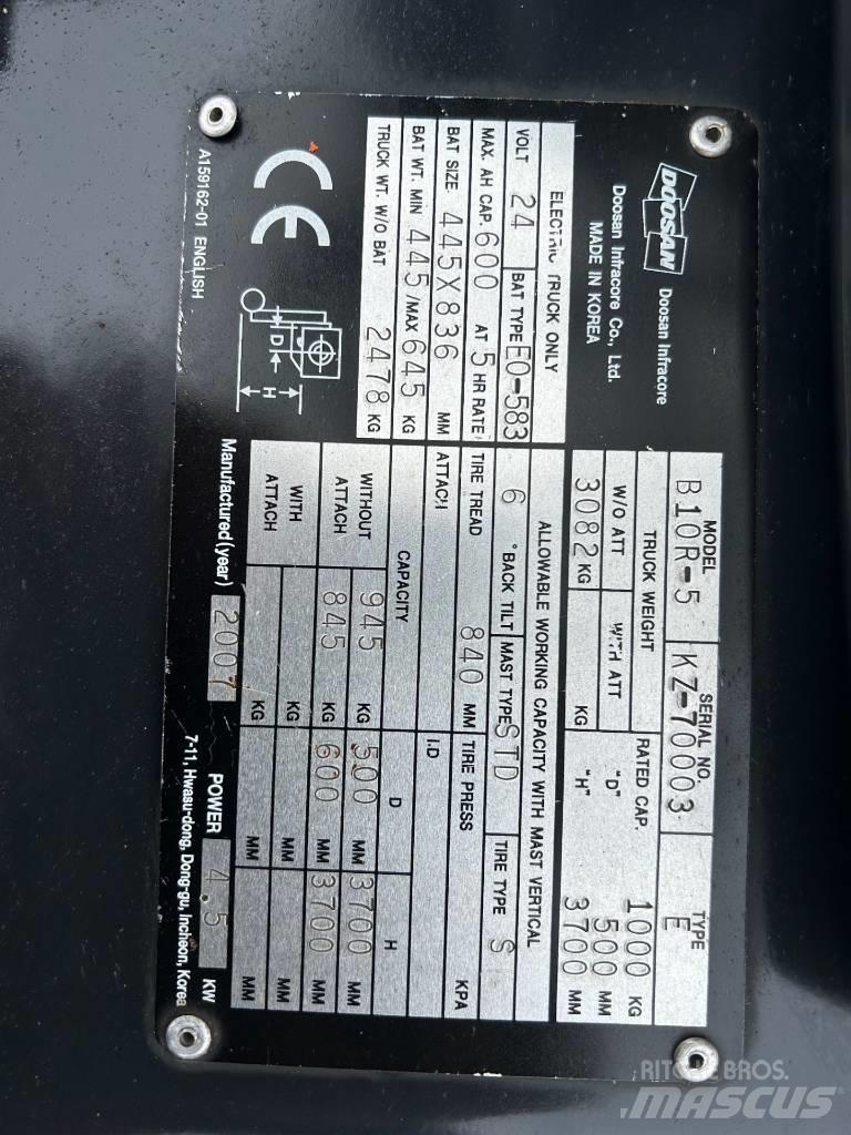 Doosan B10R-5 Carrelli elevatori elettrici