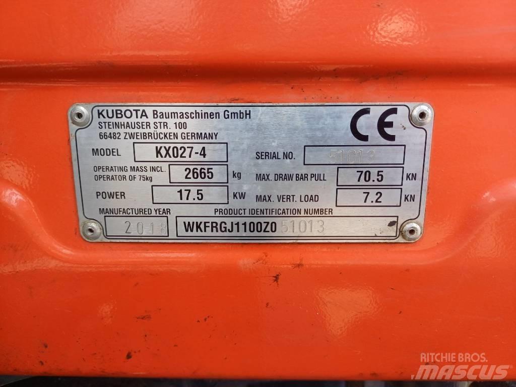Kubota KX027-4 Miniescavatori