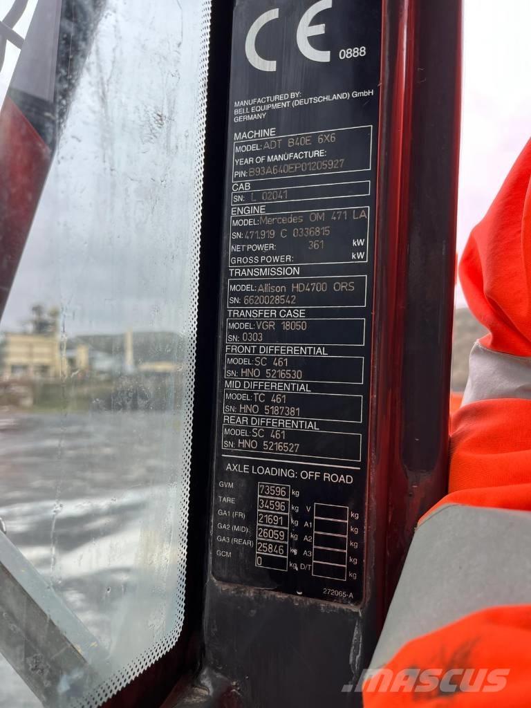 Bell B40 6x6 Dumpers articolati