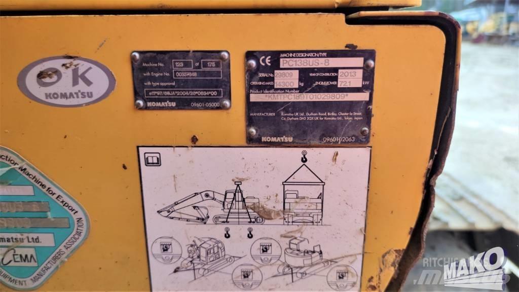 Komatsu PC 138 US-8 Escavatori cingolati