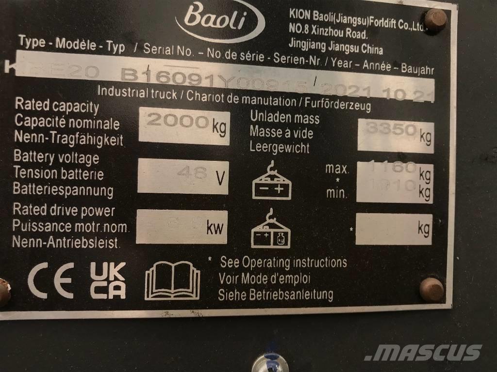 Baoli KBE 20-N Carrelli elevatori elettrici