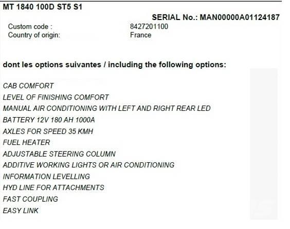 Manitou MT 1840 Sollevatori telescopici