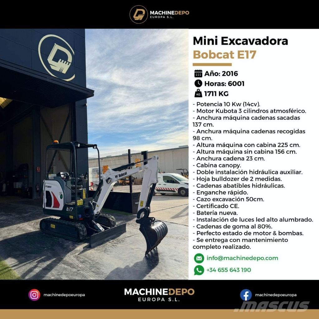 Bobcat E 17 Miniescavatori