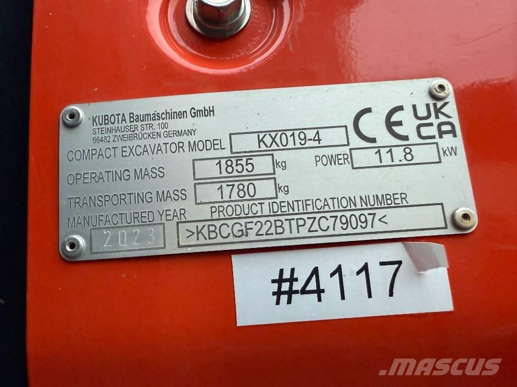 Kubota KX 019-4 Miniescavatori