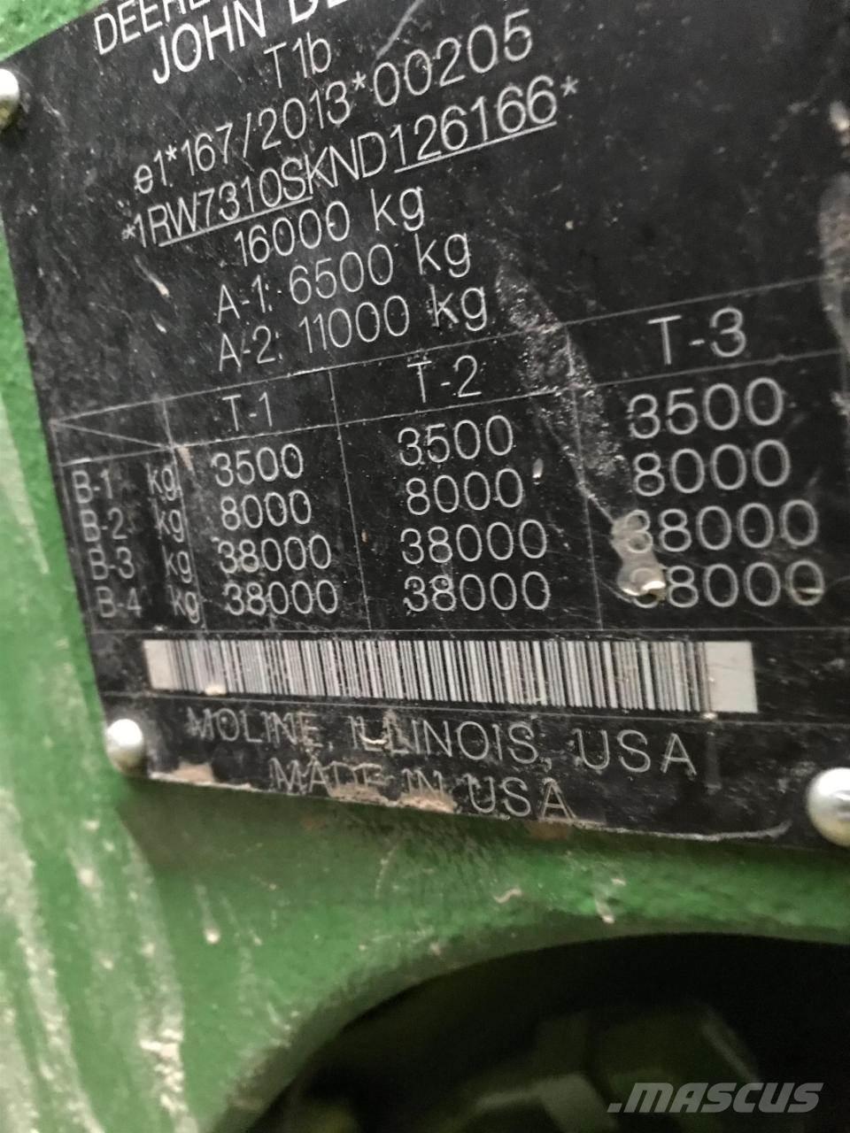 John Deere 7R 310 Trattori