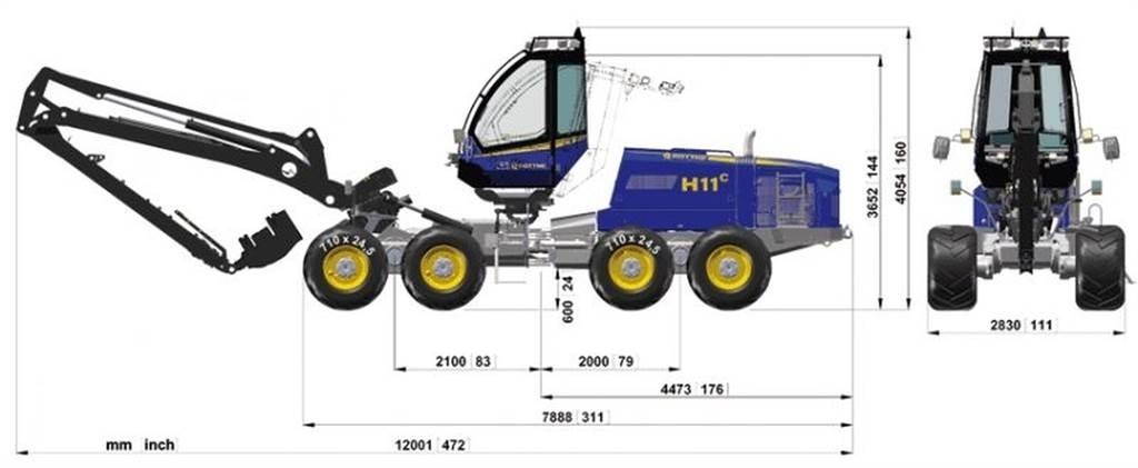 Rottne 651-55449 Telaio e sospensioni
