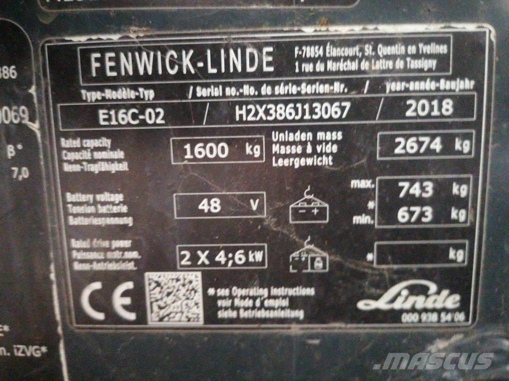 Linde E16C Carrelli elevatori elettrici