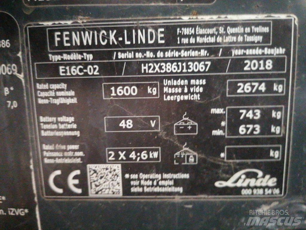 Linde E16C Carrelli elevatori elettrici