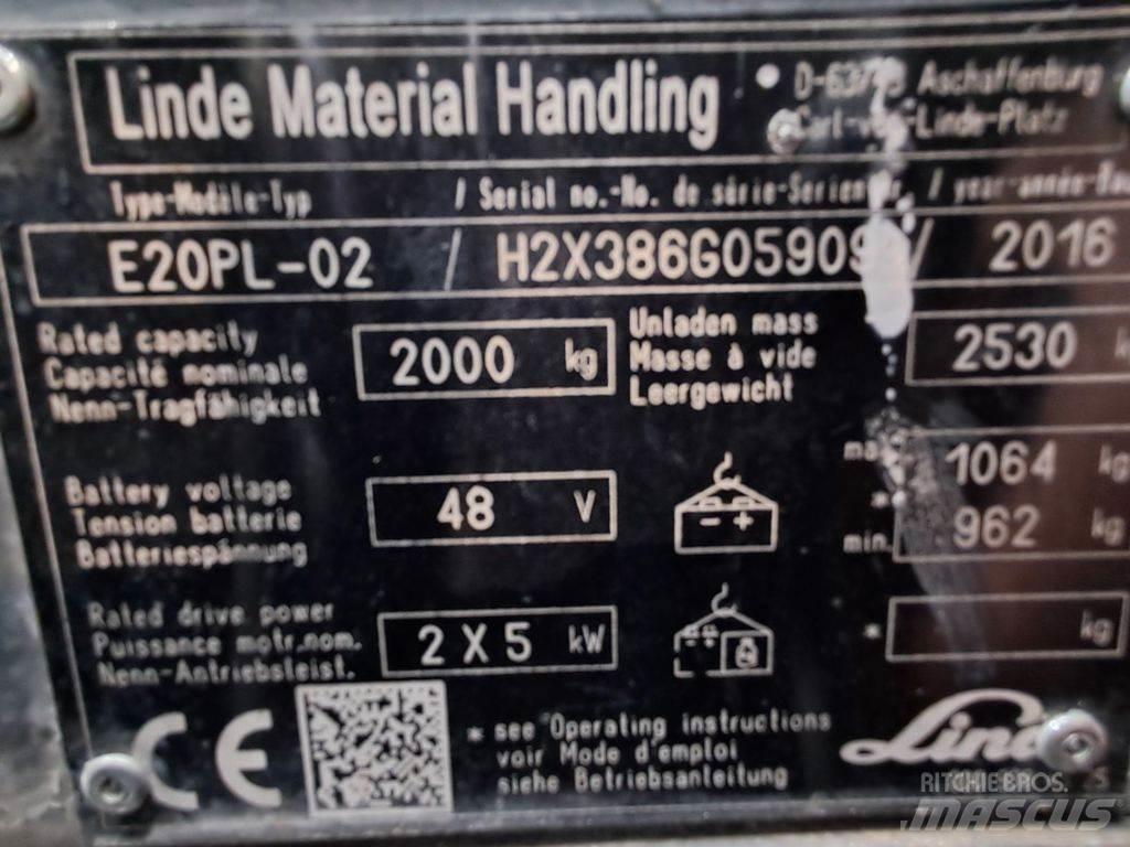 Linde E20PL-02 Carrelli elevatori elettrici