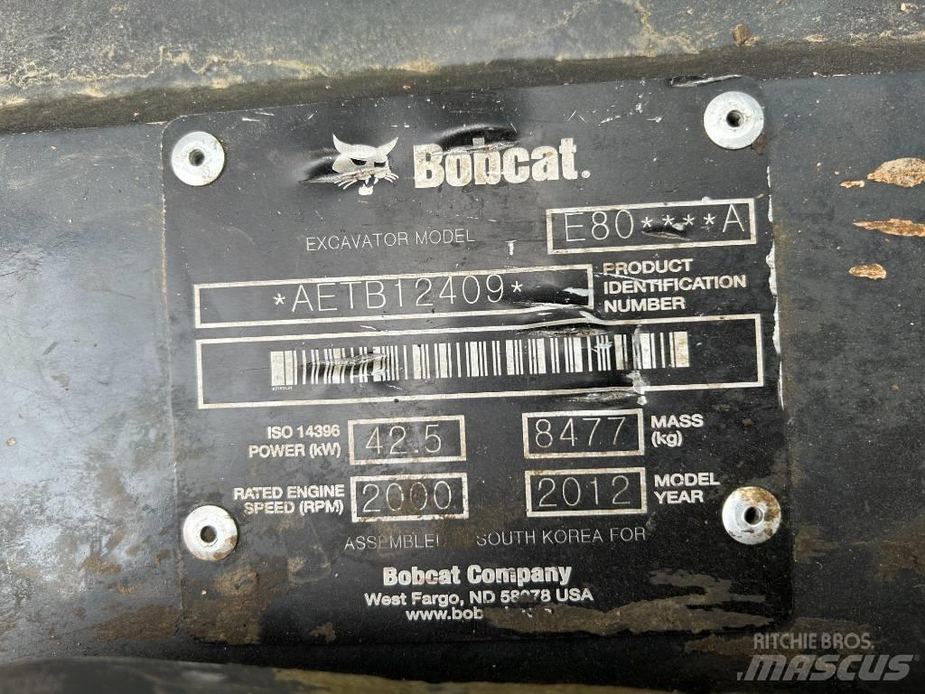 Bobcat E 80 Escavatori cingolati