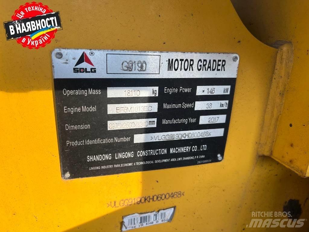 SDLG G 9190 Motorgraders
