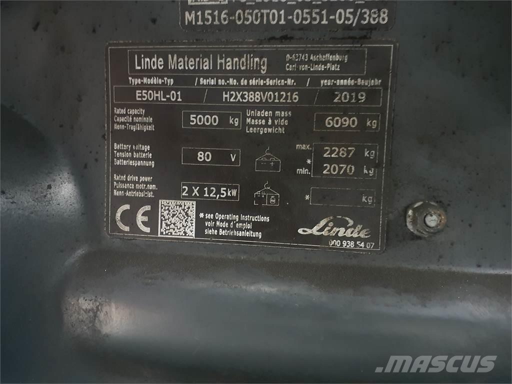 Linde E50HL Carrelli elevatori elettrici