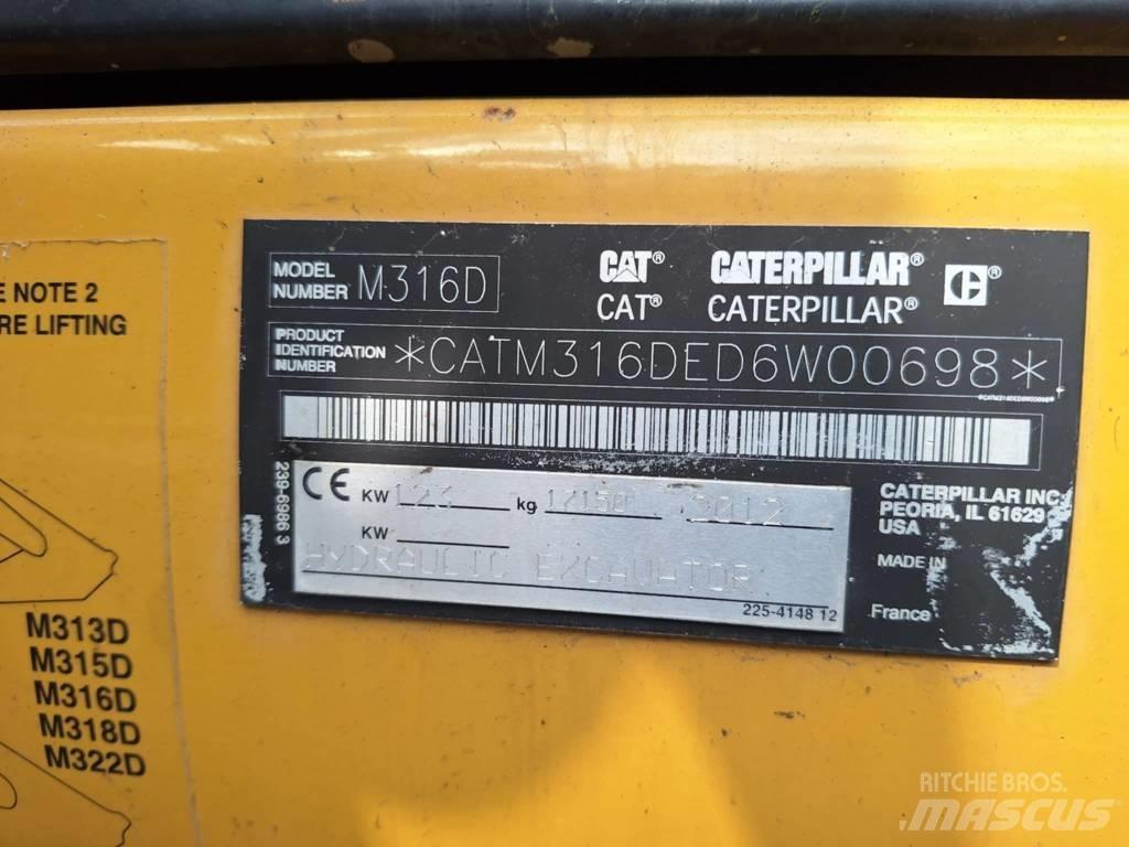CAT M 316 D Escavatori gommati