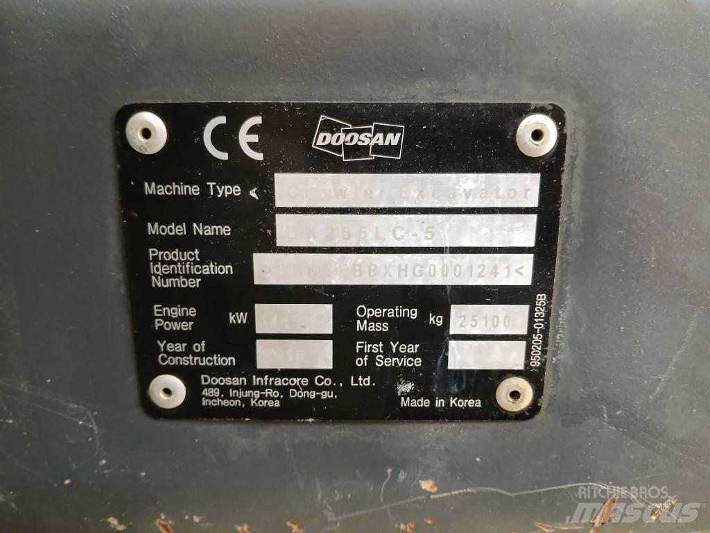 Doosan DX 255 LC Escavatori cingolati