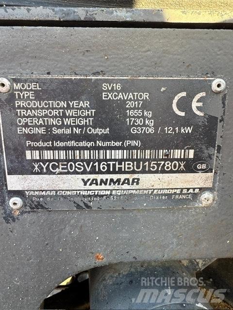 Yanmar SV 16 Miniescavatori