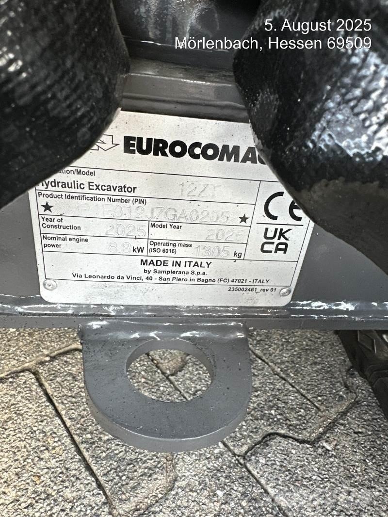 Eurocomach 12ZT Miniescavatori
