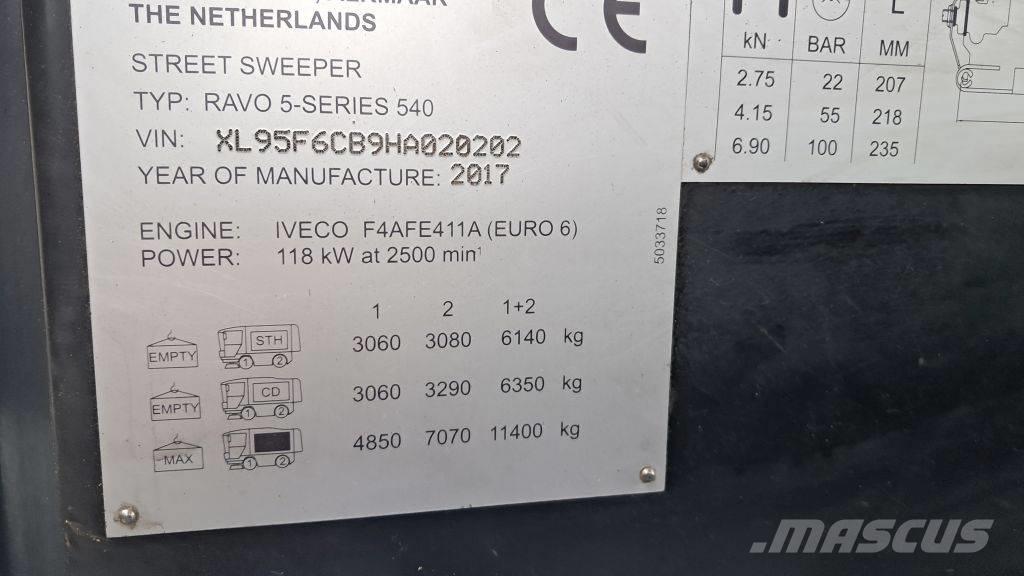 Ravo 540 CD Spazzatrici