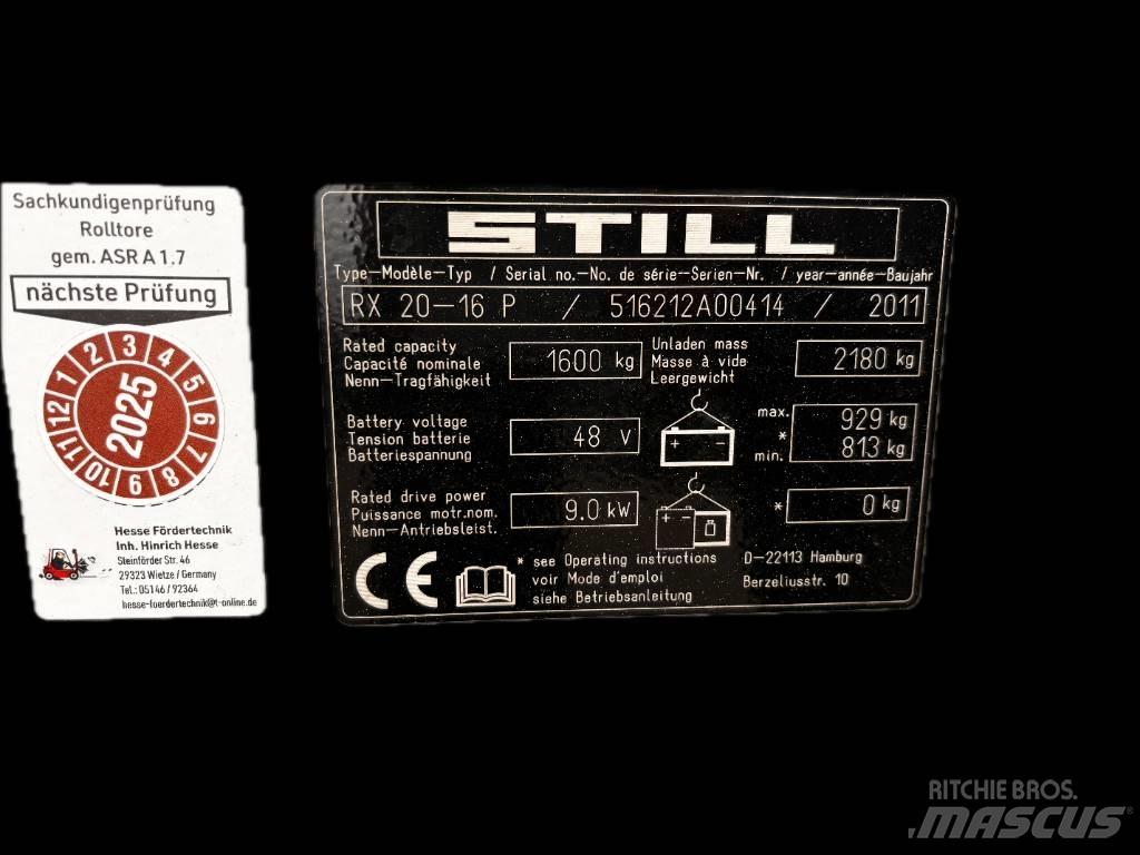 Still RX20-16P Carrelli elevatori elettrici