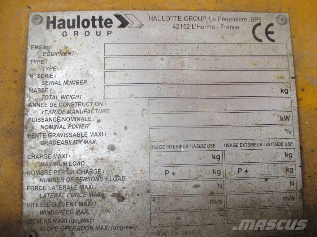Haulotte Compact 12 Piattaforme a pantografo