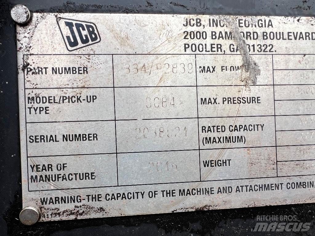JCB 3C84 Altri componenti