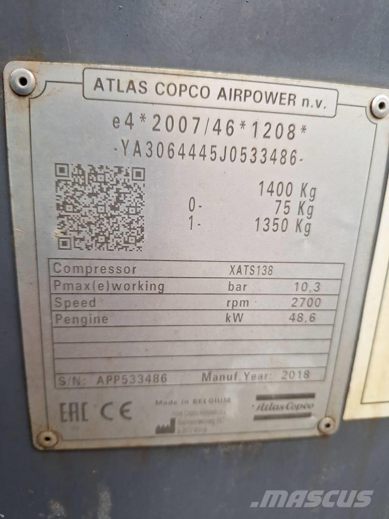 Atlas Copco XATS138 Compressori