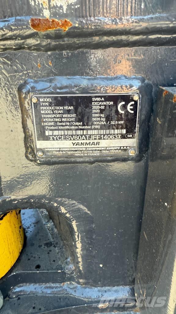 Yanmar SV 60 Miniescavatori