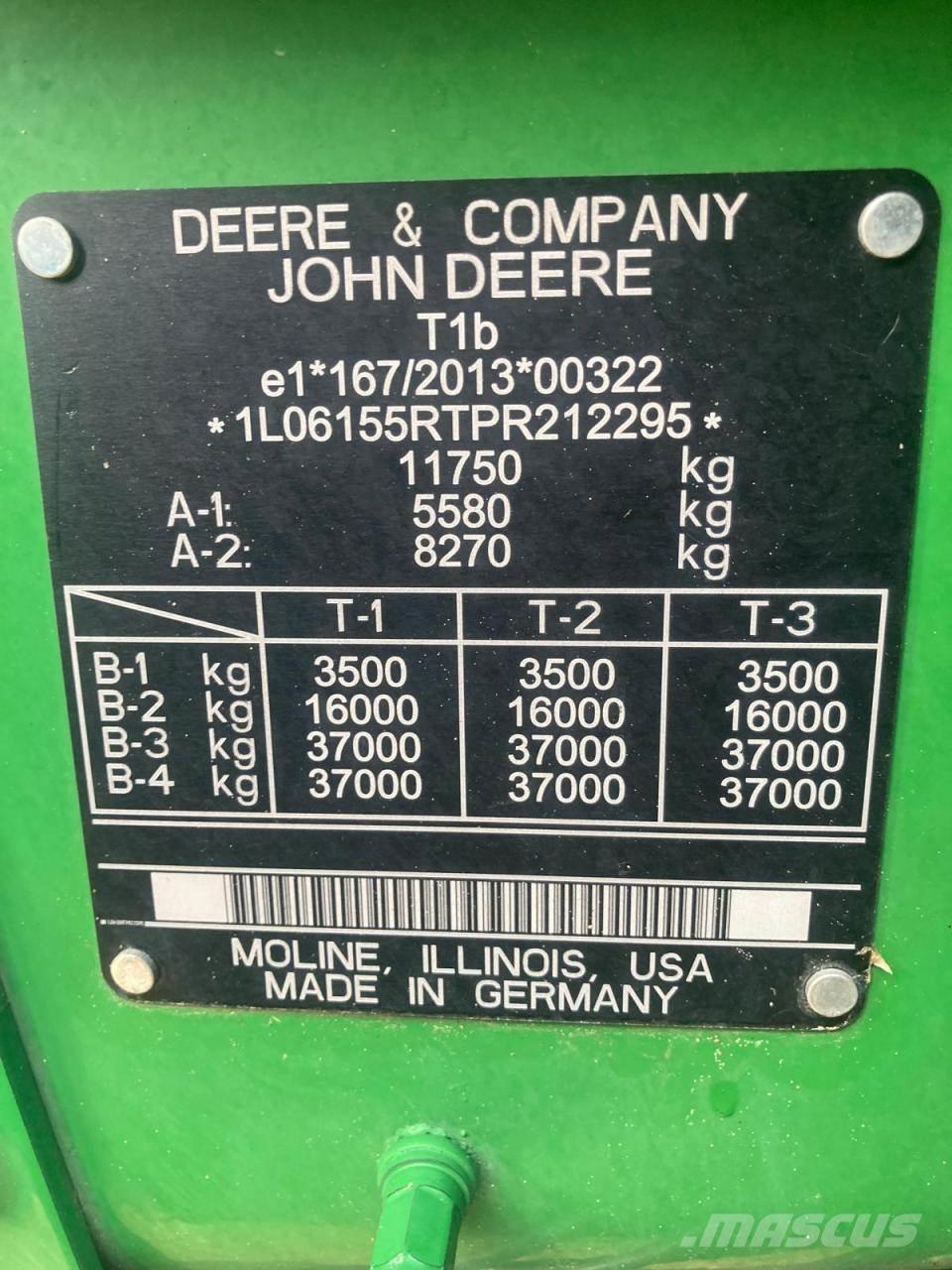 John Deere 6R 155 Trattori