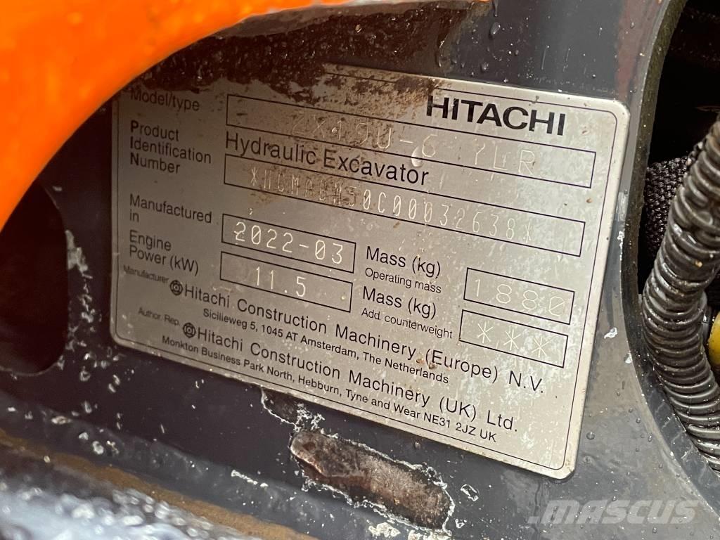 Hitachi ZX 19 U-6 Miniescavatori