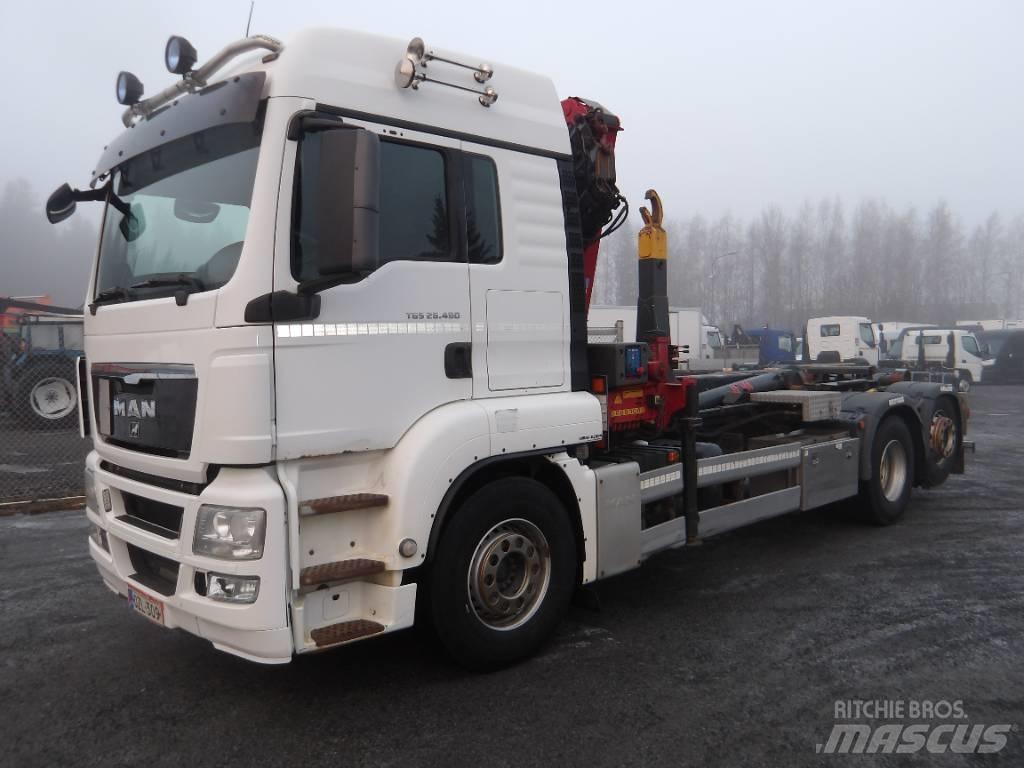 MAN TGS 26.480 6x2 Camion con gancio di sollevamento