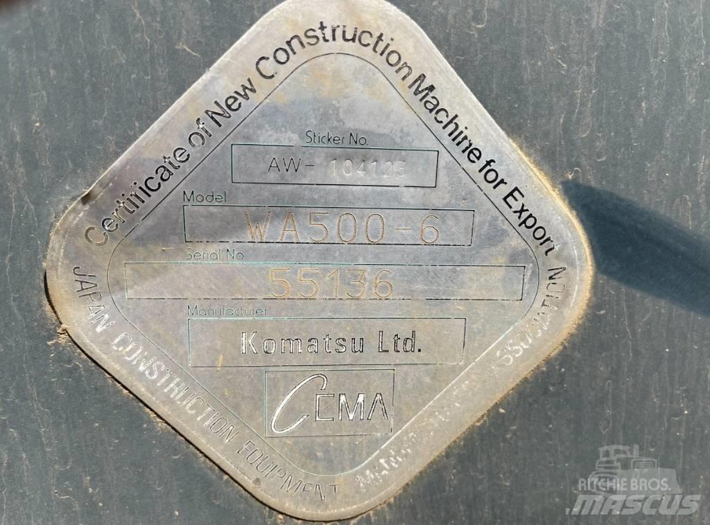 Komatsu WA 500-6 Pale gommate