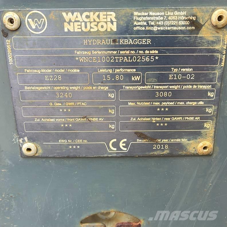Wacker Neuson EZ 28 Miniescavatori