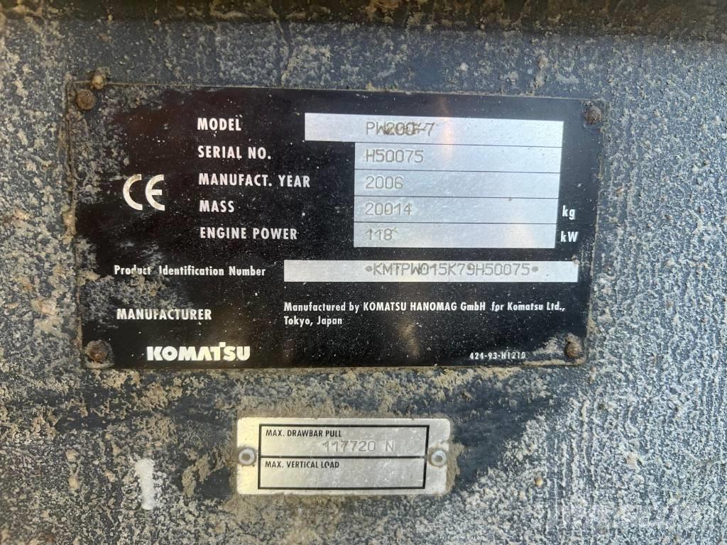 Komatsu PW 200-7 Escavatori gommati
