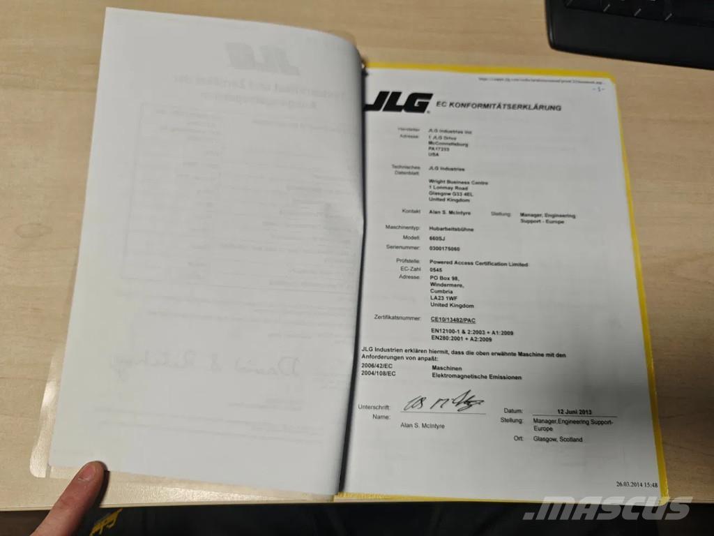 JLG 660 SJ Piattaforme a braccio telescopico