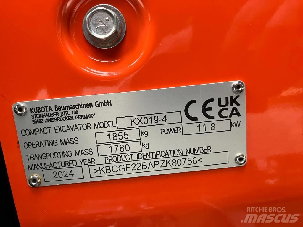 Kubota KX 019-4 Miniescavatori