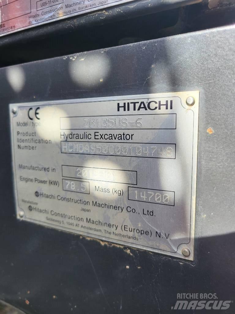 Hitachi ZX 135 US-6 Escavatori cingolati