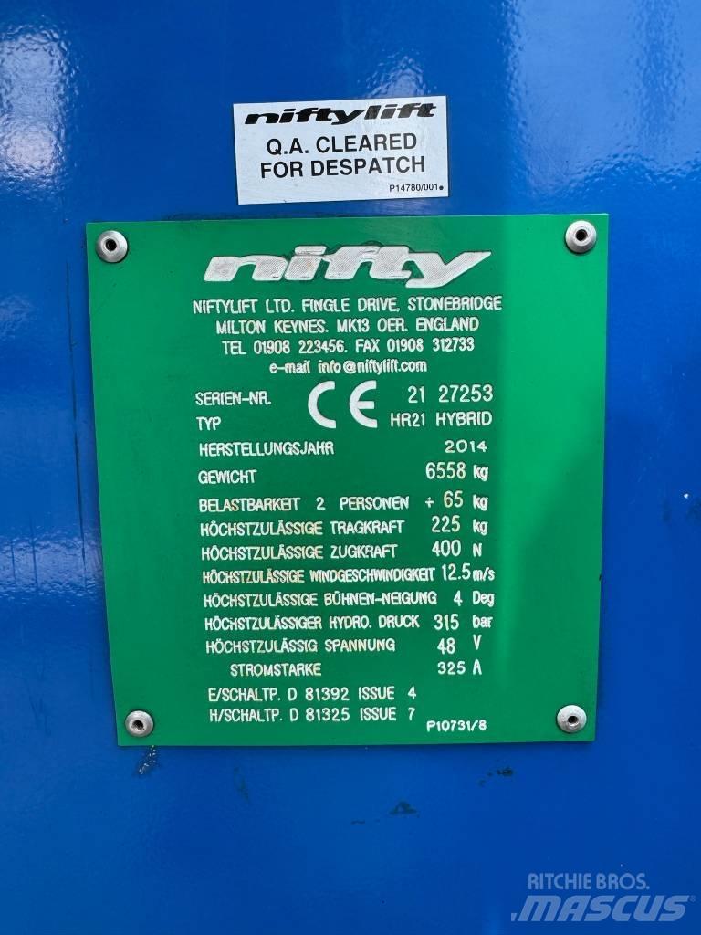 Niftylift HR 21 D E Piattaforme a braccio articolato