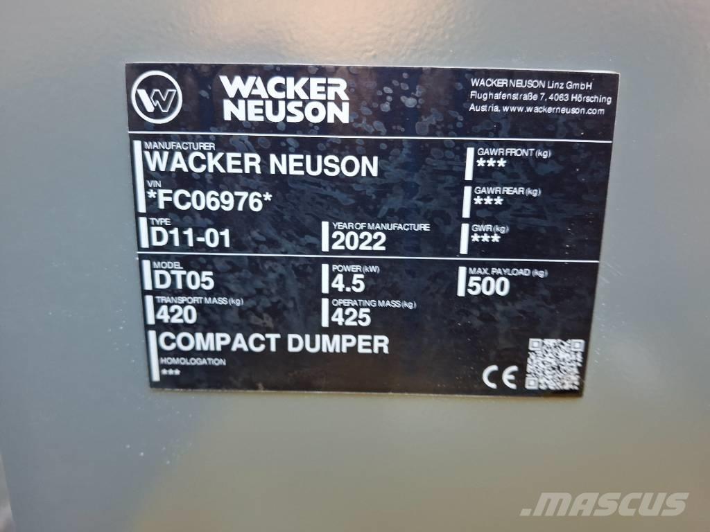 Wacker Neuson DT 05 Dumper cingolati