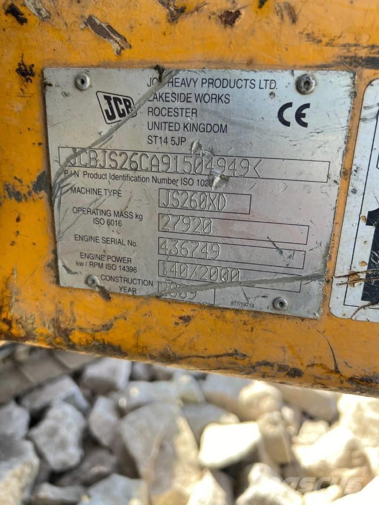 JCB JS 260 XD Bracci e avambracci
