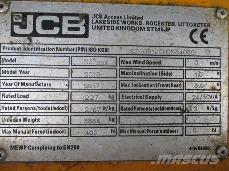JCB S4550E Piattaforme a pantografo