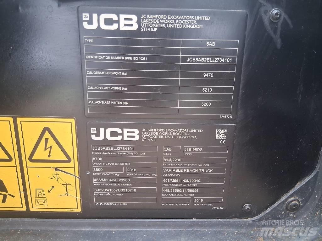JCB 535-95 Pale gommate telescopiche